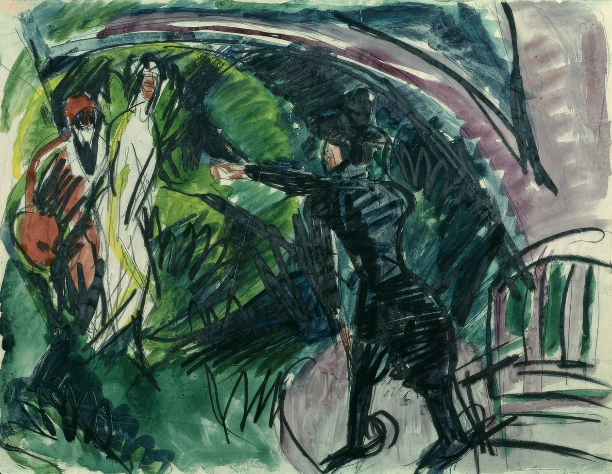 Pantomima Reimann I autorstwa Ernst Ludwig Kirchner