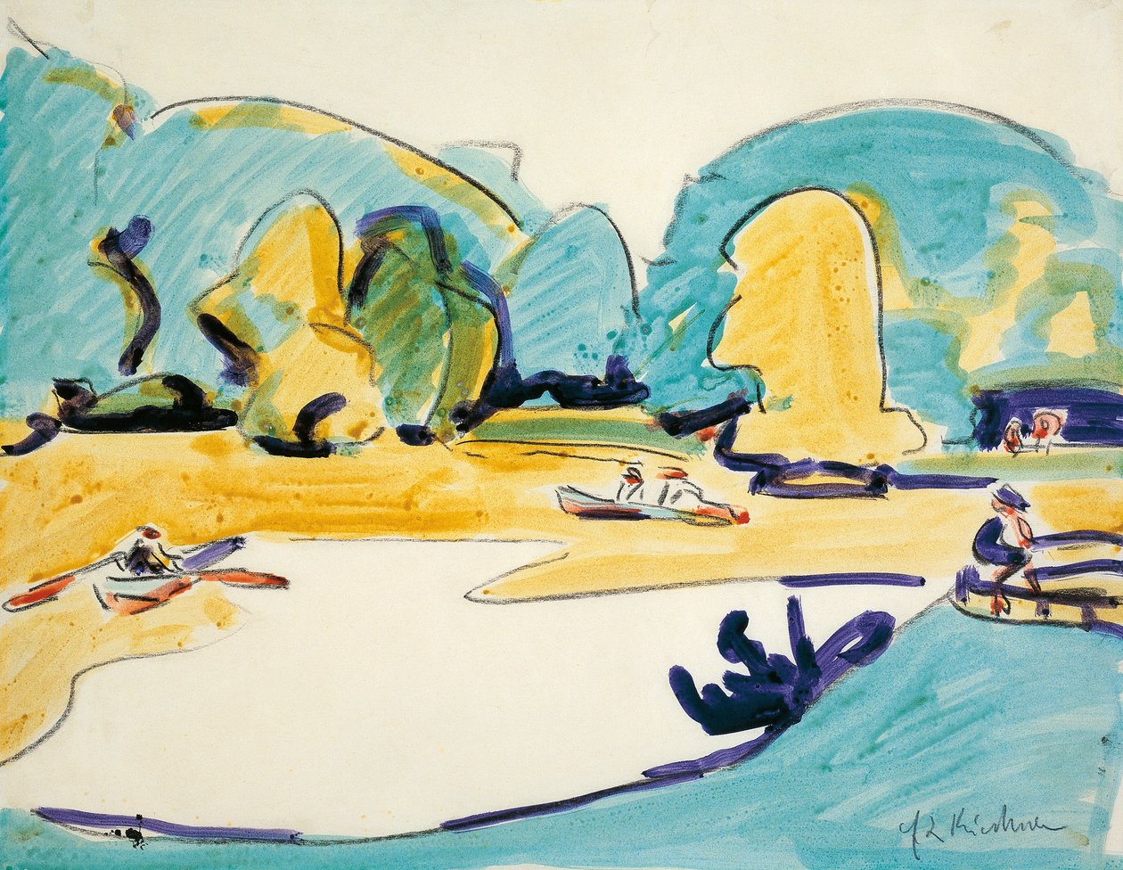 Park w Dreźnie autorstwa Ernst Ludwig Kirchner