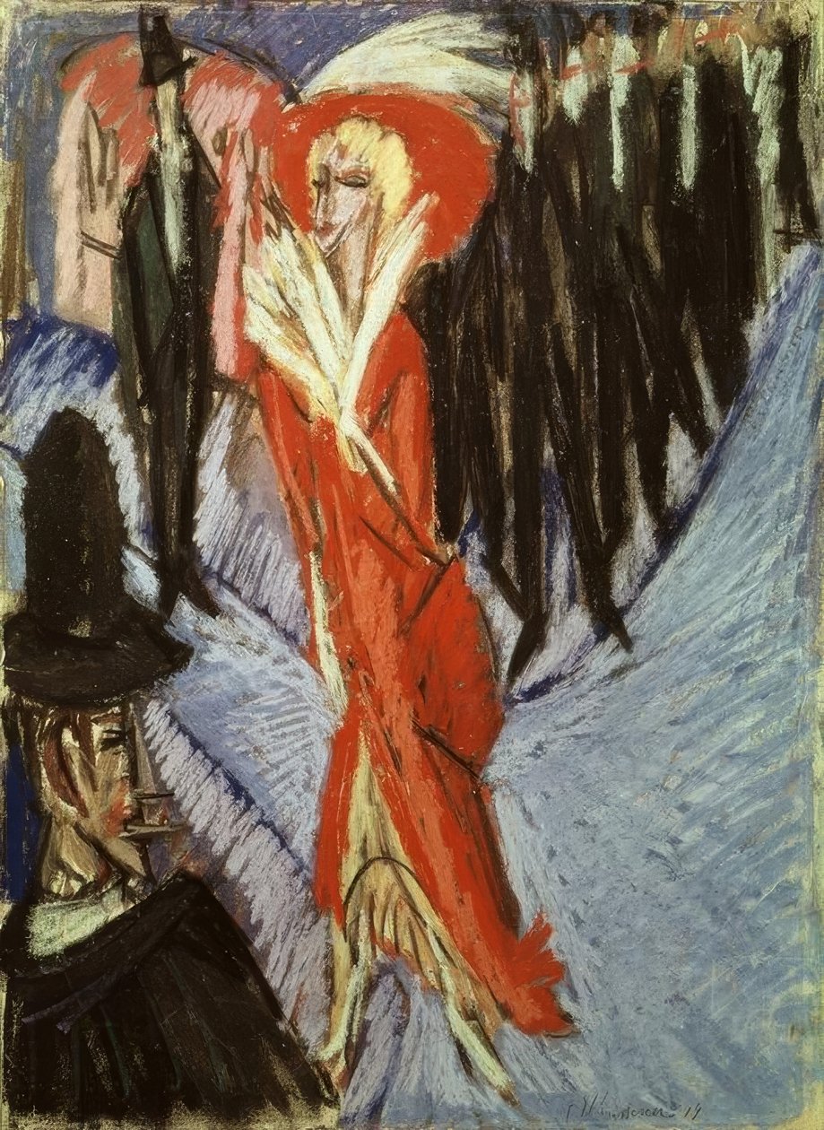 Obróć tutaj autorstwa Ernst Ludwig Kirchner