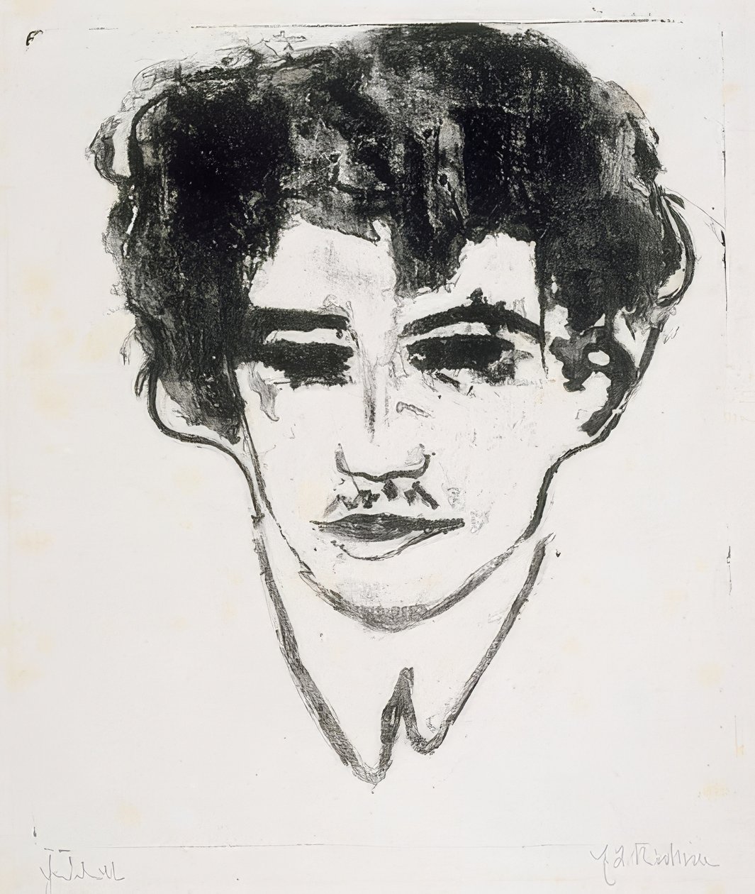 Autoportret. Około 1908 autorstwa Ernst Ludwig Kirchner