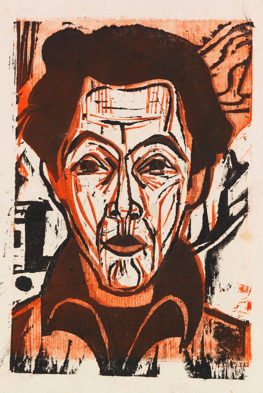 Autoportret, 1926. autorstwa Ernst Ludwig Kirchner