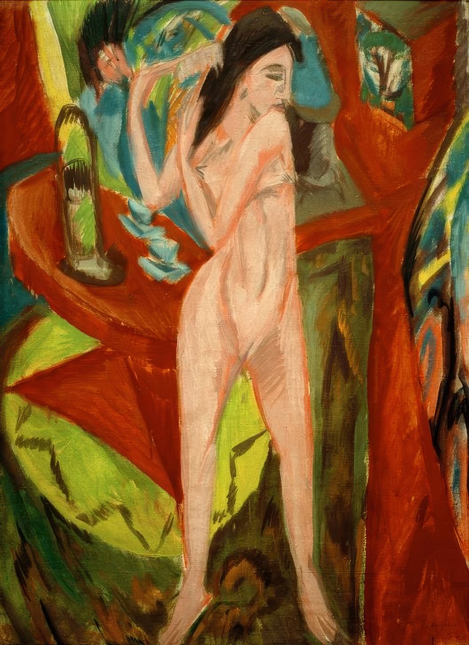 Czesanie akt autorstwa Ernst Ludwig Kirchner