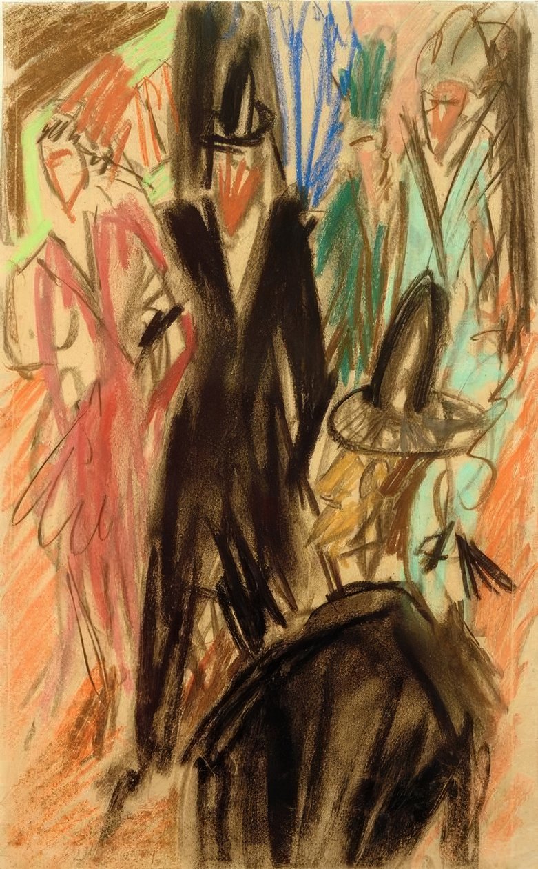 Scena uliczna autorstwa Ernst Ludwig Kirchner