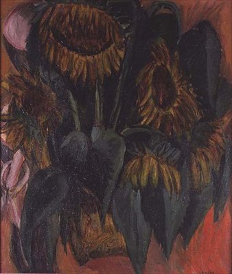 Słoneczniki autorstwa Ernst Ludwig Kirchner