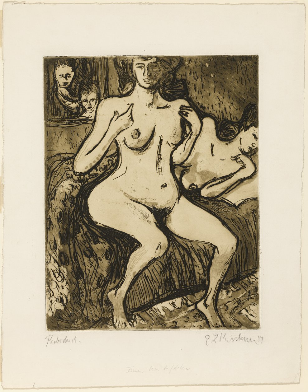 Dwie siostry autorstwa Ernst Ludwig Kirchner