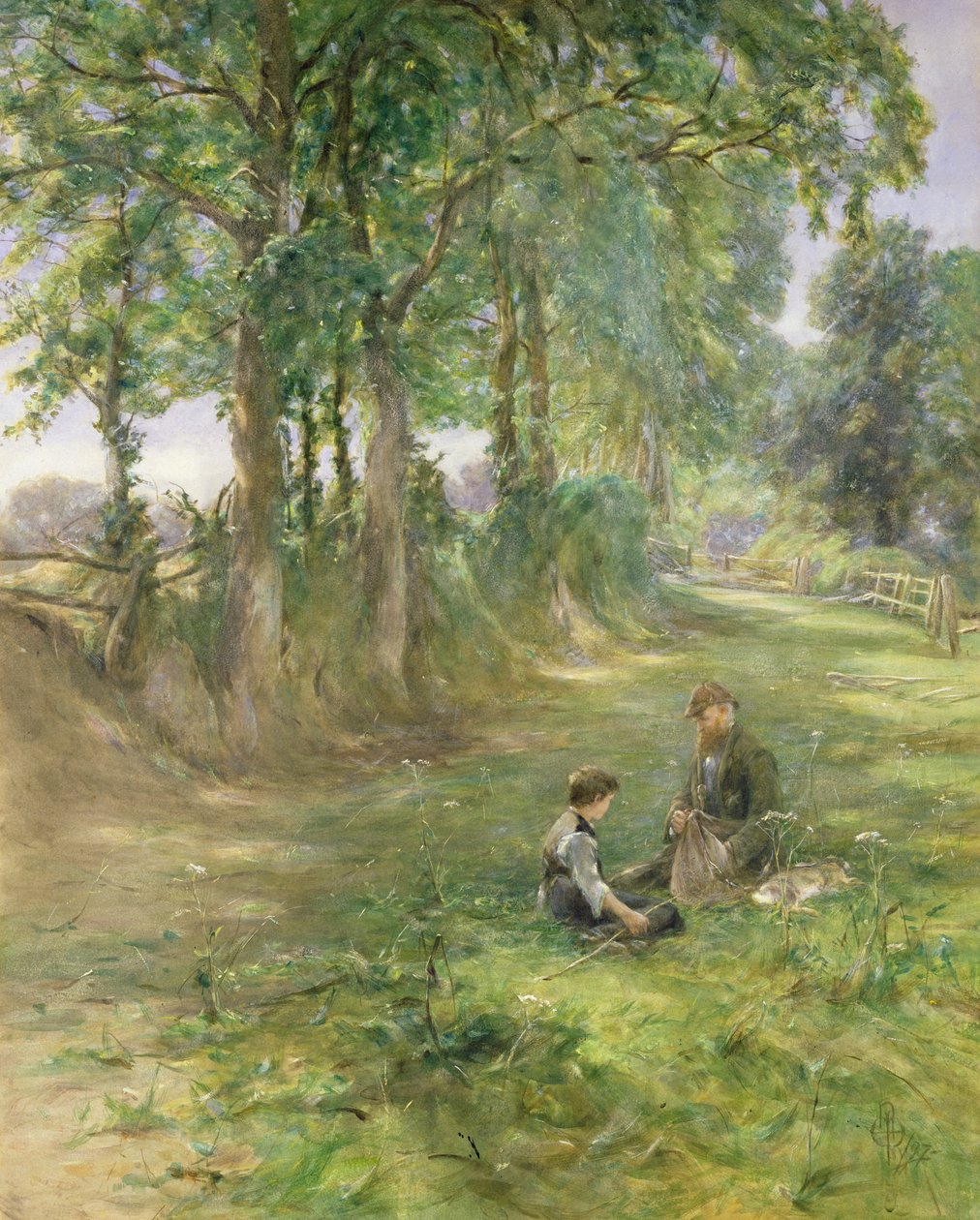 Odpoczynek gajów, 1897 (wc) autorstwa Erskine E. Nicol