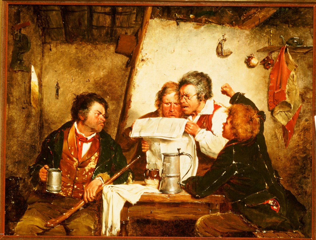 Ryanowie i Dwyers, oszczercy, 1856 r. autorstwa Erskine Nicol