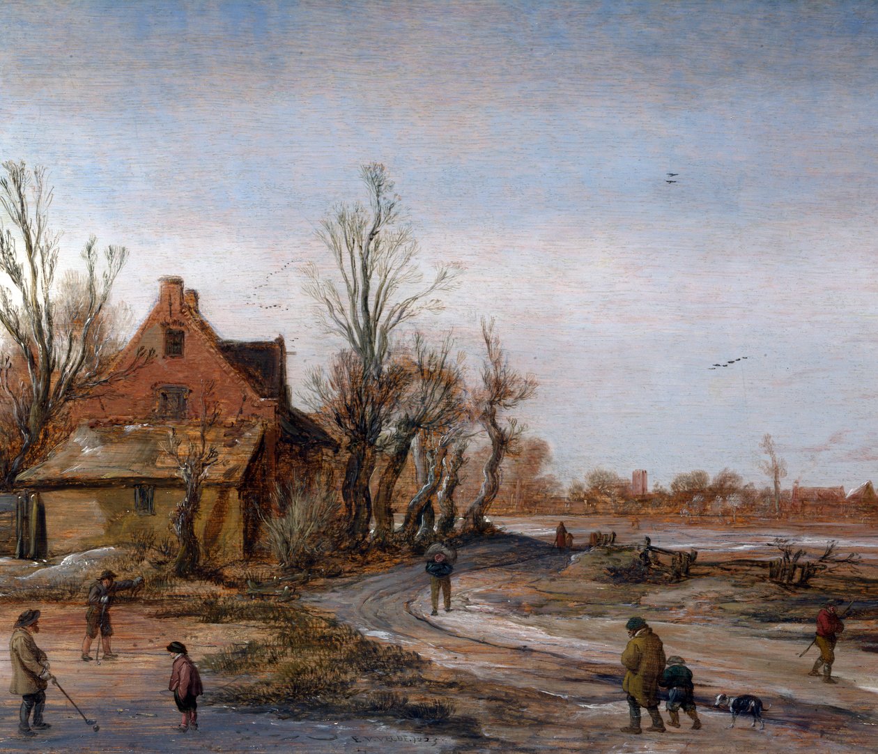 Pejzaż zimowy, 1623 autorstwa Esaias van de Velde