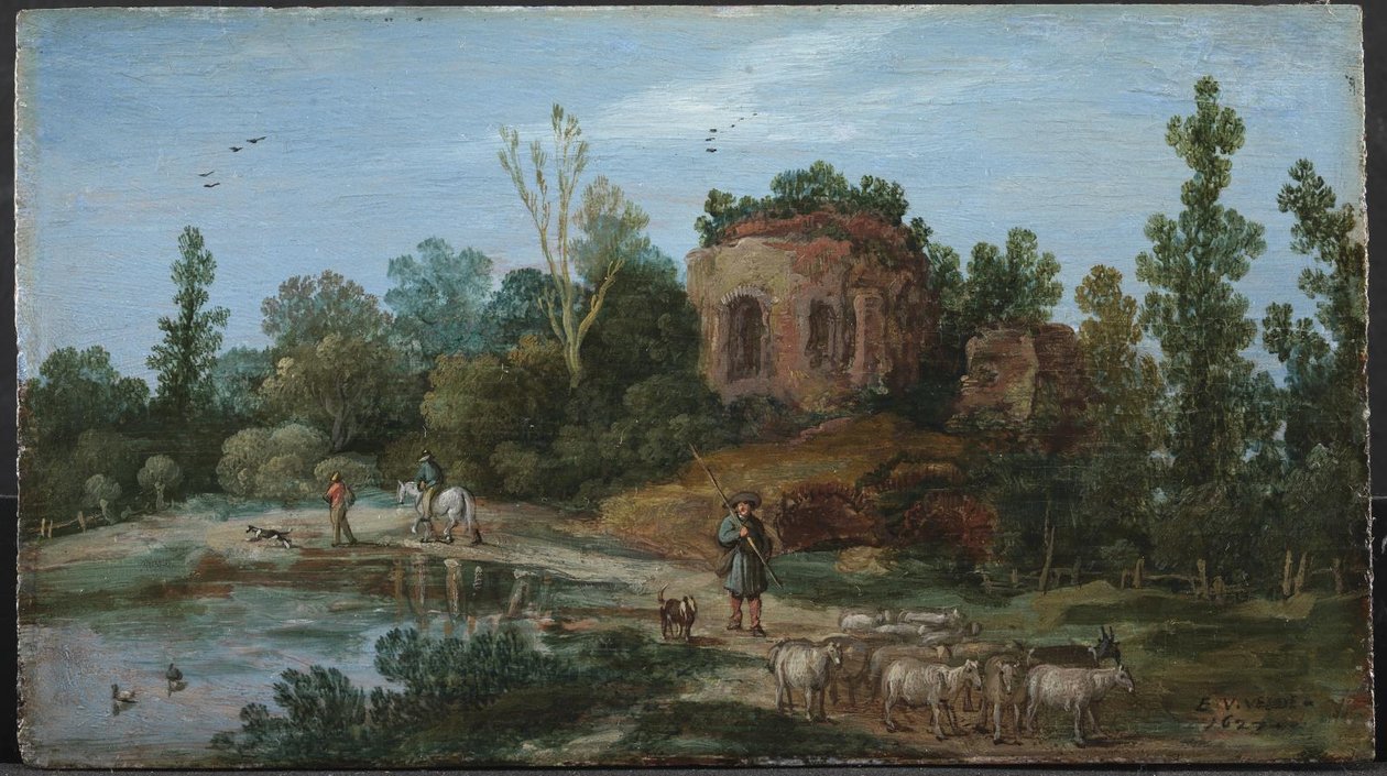 Krajobraz z ruiną autorstwa Esaias van de Velde