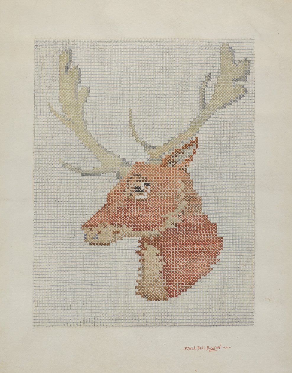 Afgański, 1937. autorstwa Ethel Dougan