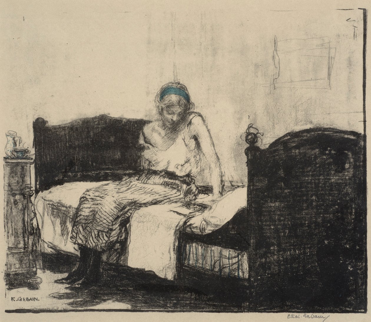 Halka w paski autorstwa Ethel Gabain