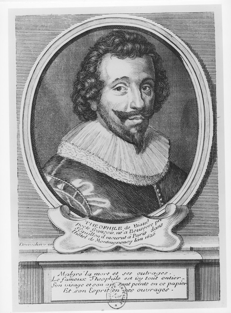 Portret Teofila de Viau (1590-1626) autorstwa Etienne Jehandier Desrochers