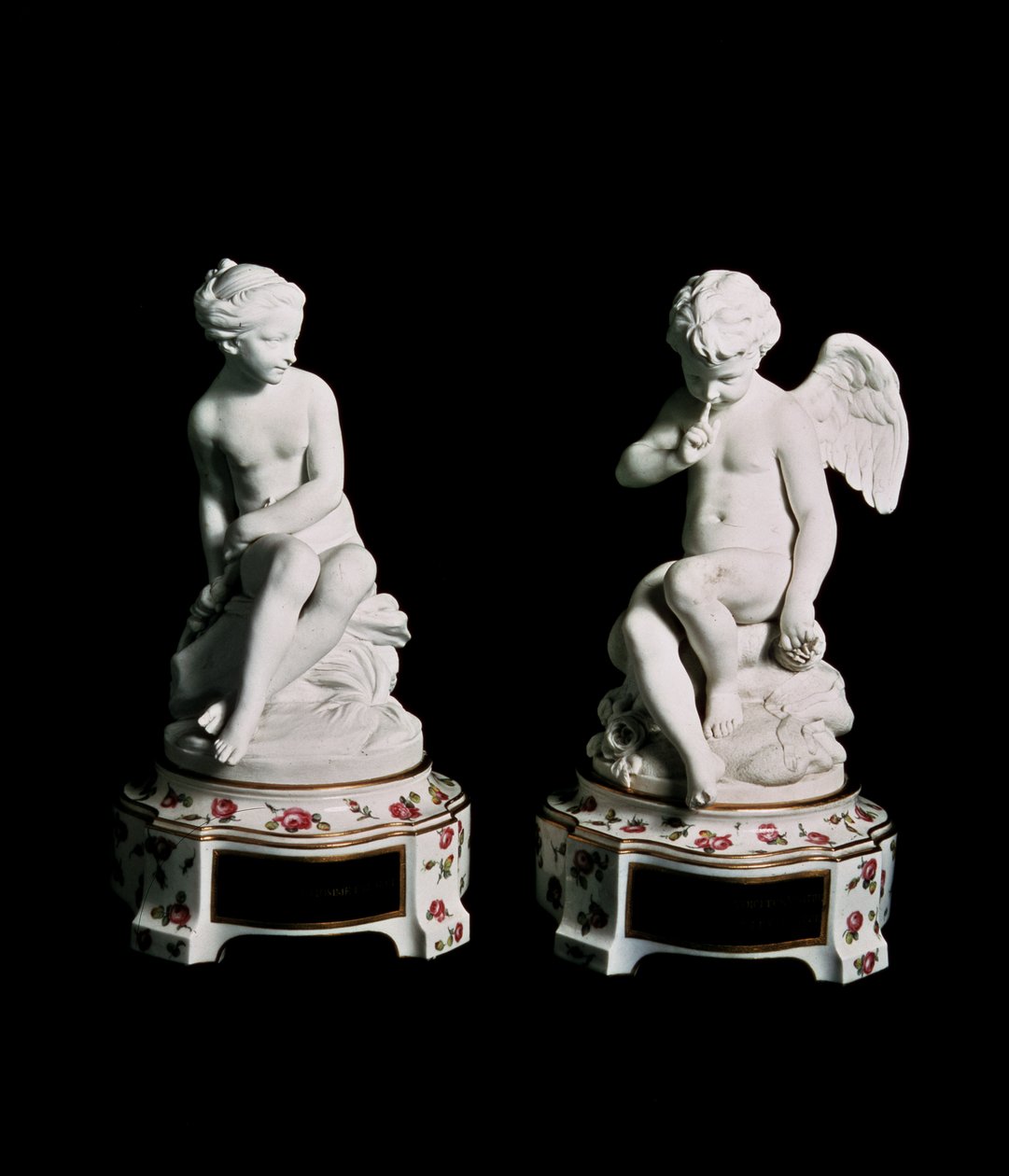 Kupidyn i Psyche, grupa Sevres, 1758 (porcelana) autorstwa Etienne Maurice Falconet