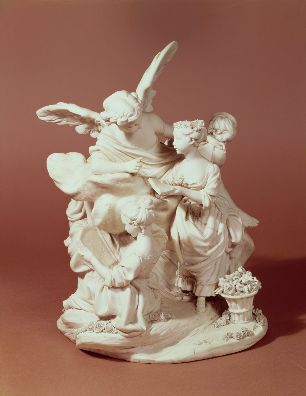 Edukacja miłości, grupa Sevres, wg Bouchera, 1763 (porcelana) autorstwa Etienne Maurice Falconet