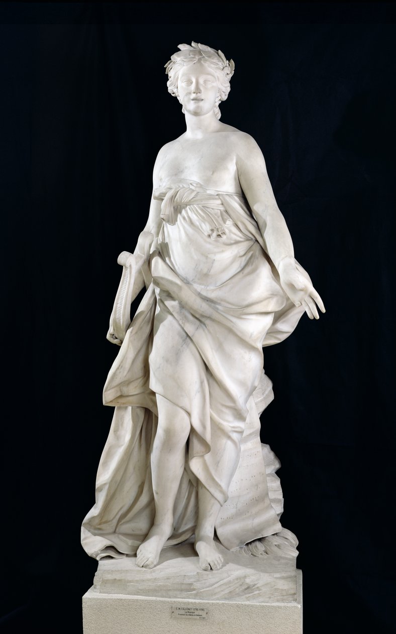 Muzyka, 1757 (marmur) autorstwa Etienne Maurice Falconet