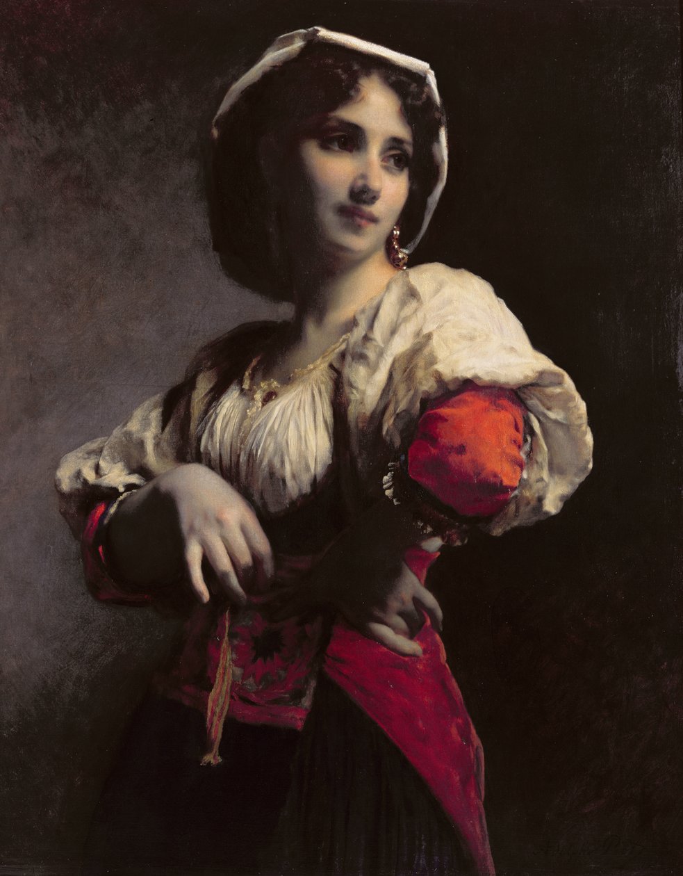 Włoska piękność, 1872 autorstwa Etienne Adolphe Piot