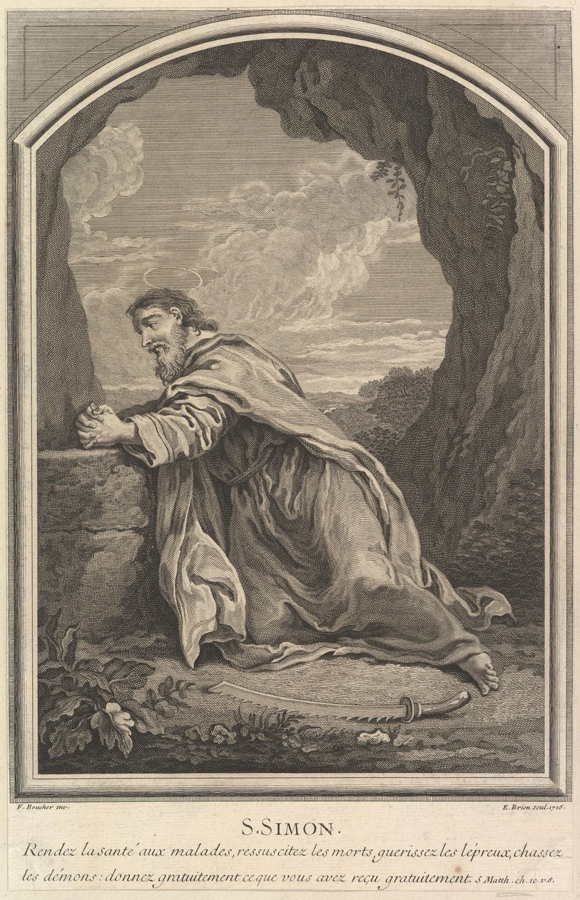 Saint-Simon, 1726. autorstwa Etienne Brion