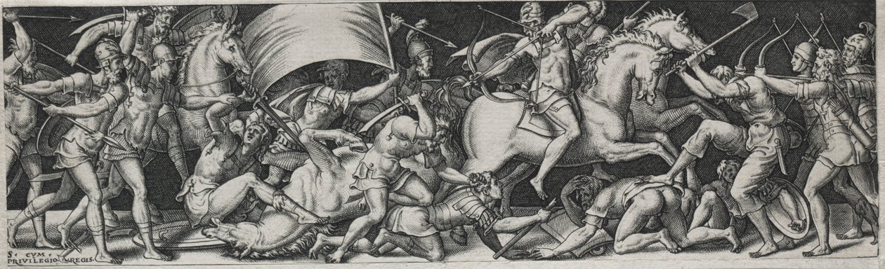 Walki i triumfy, prawdopodobnie 1560. autorstwa Etienne Delaune