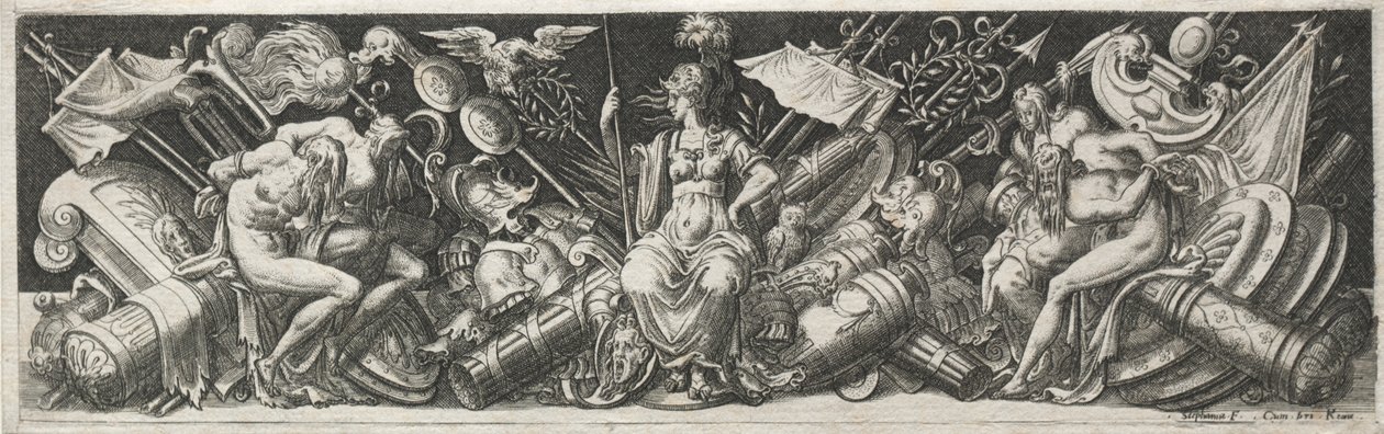 Walki i triumfy, prawdopodobnie 1560. autorstwa Etienne Delaune