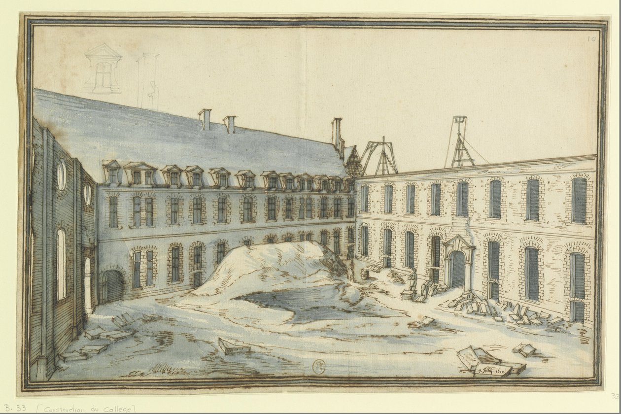 ConstructionCollègeLaFlèche2 autorstwa Etienne Martellange