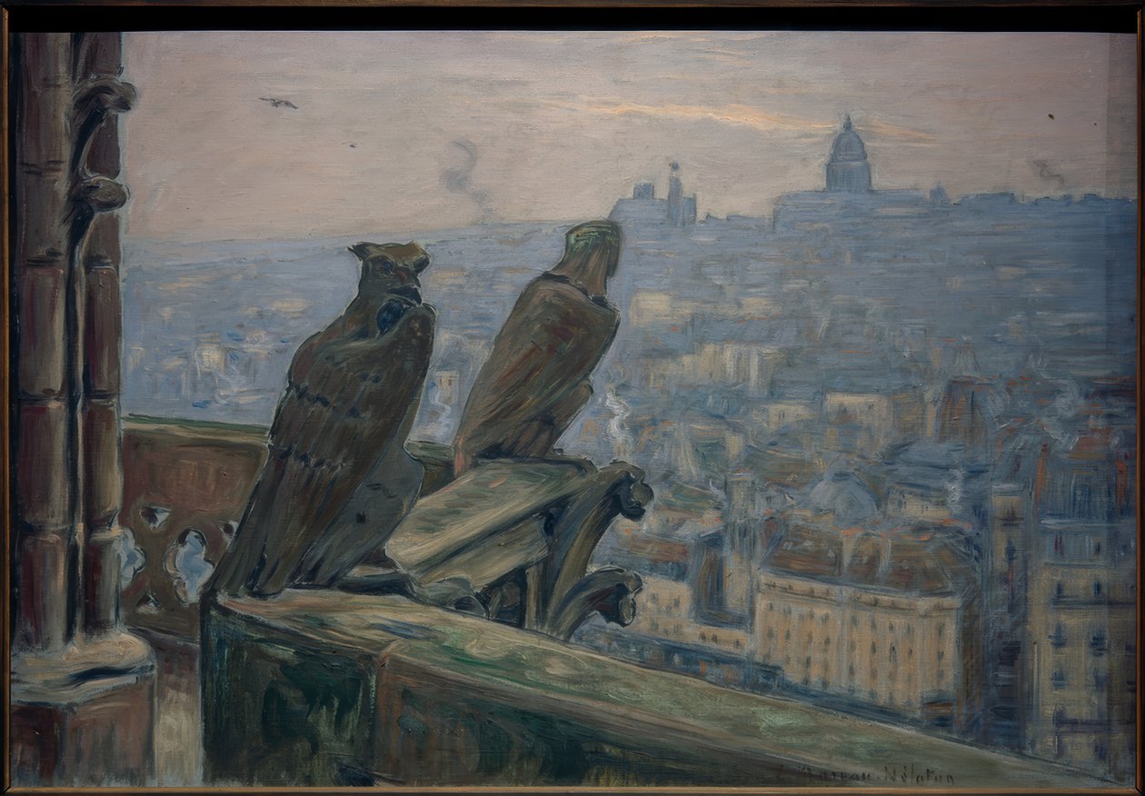 Paryż widziany z Notre-Dame autorstwa Etienne Moreau Nelaton
