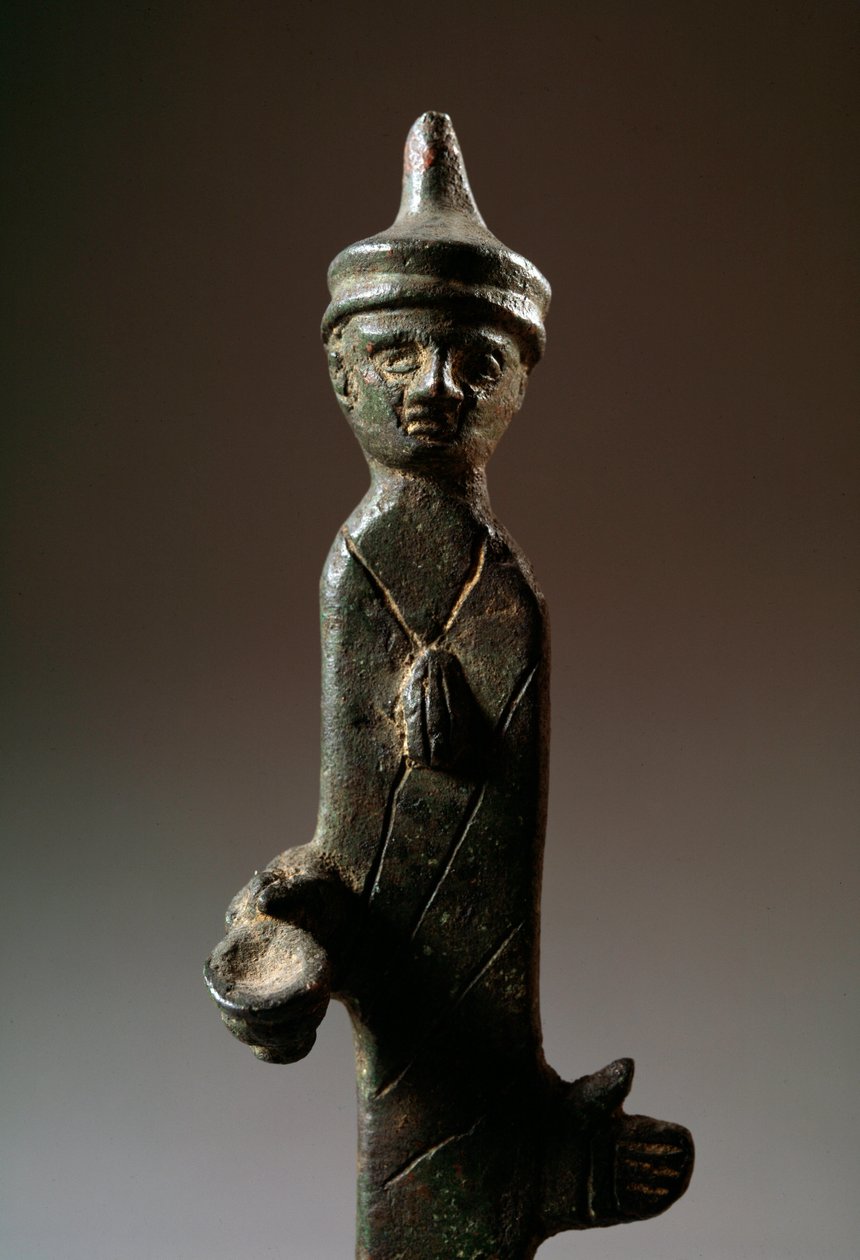 Haruspice, rzeźba z brązu, III wiek pne autorstwa Etruscan Etruscan