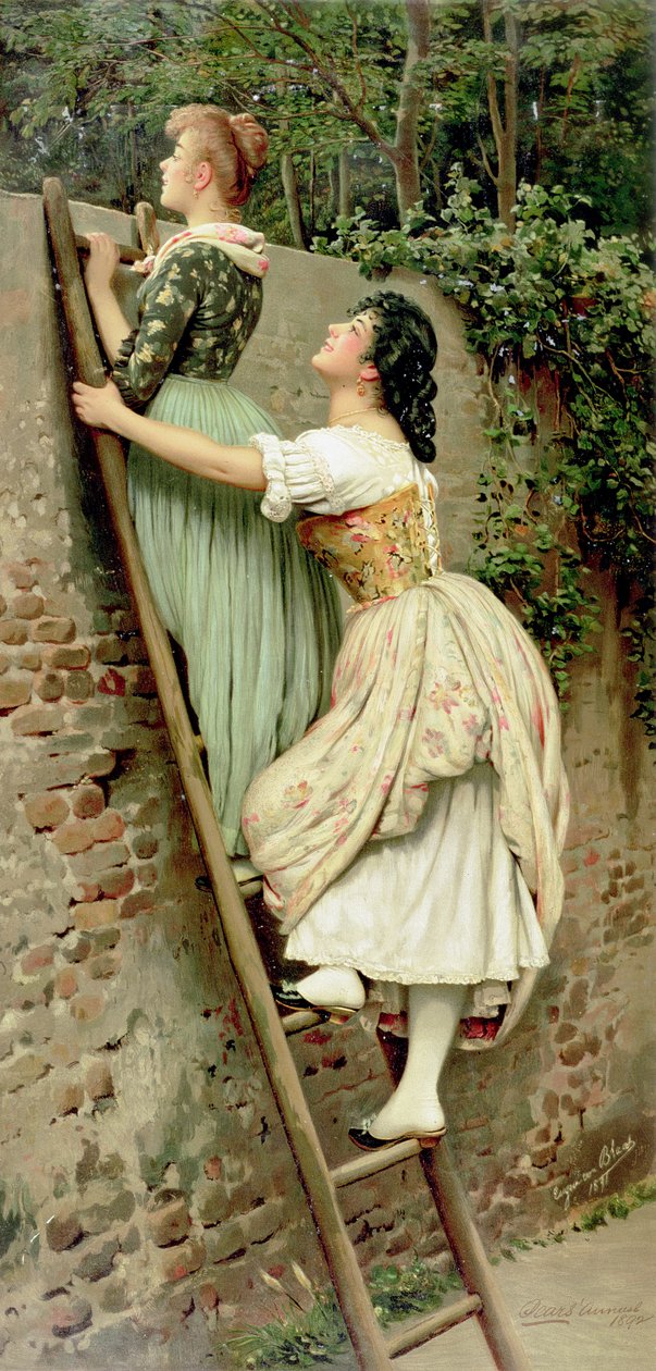 Ciekawostka, z dorocznego gruszki, Boże Narodzenie, 1892 autorstwa Eugen von Blaas
