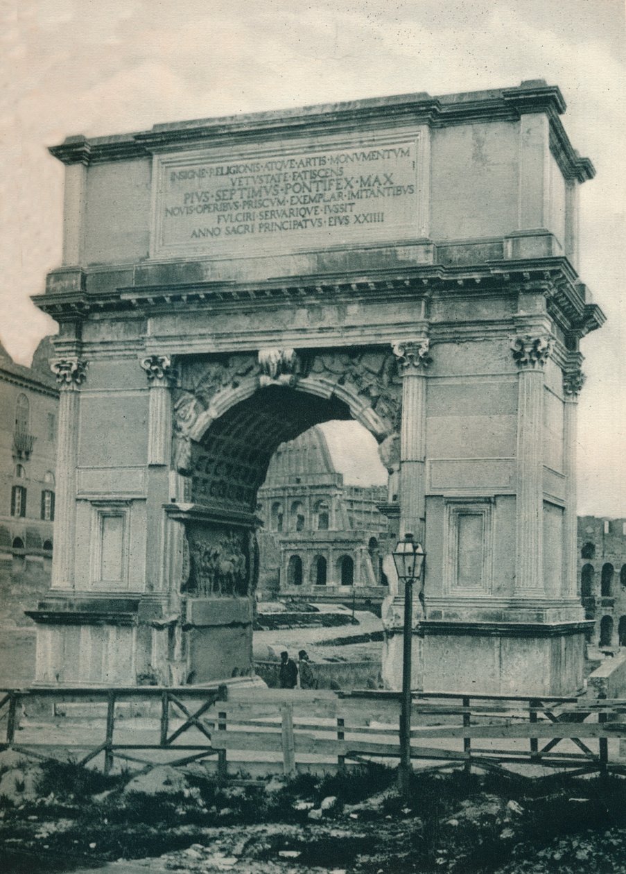 Łuk Tytusa, Rzym, Włochy, 1927 autorstwa Eugen Poppel