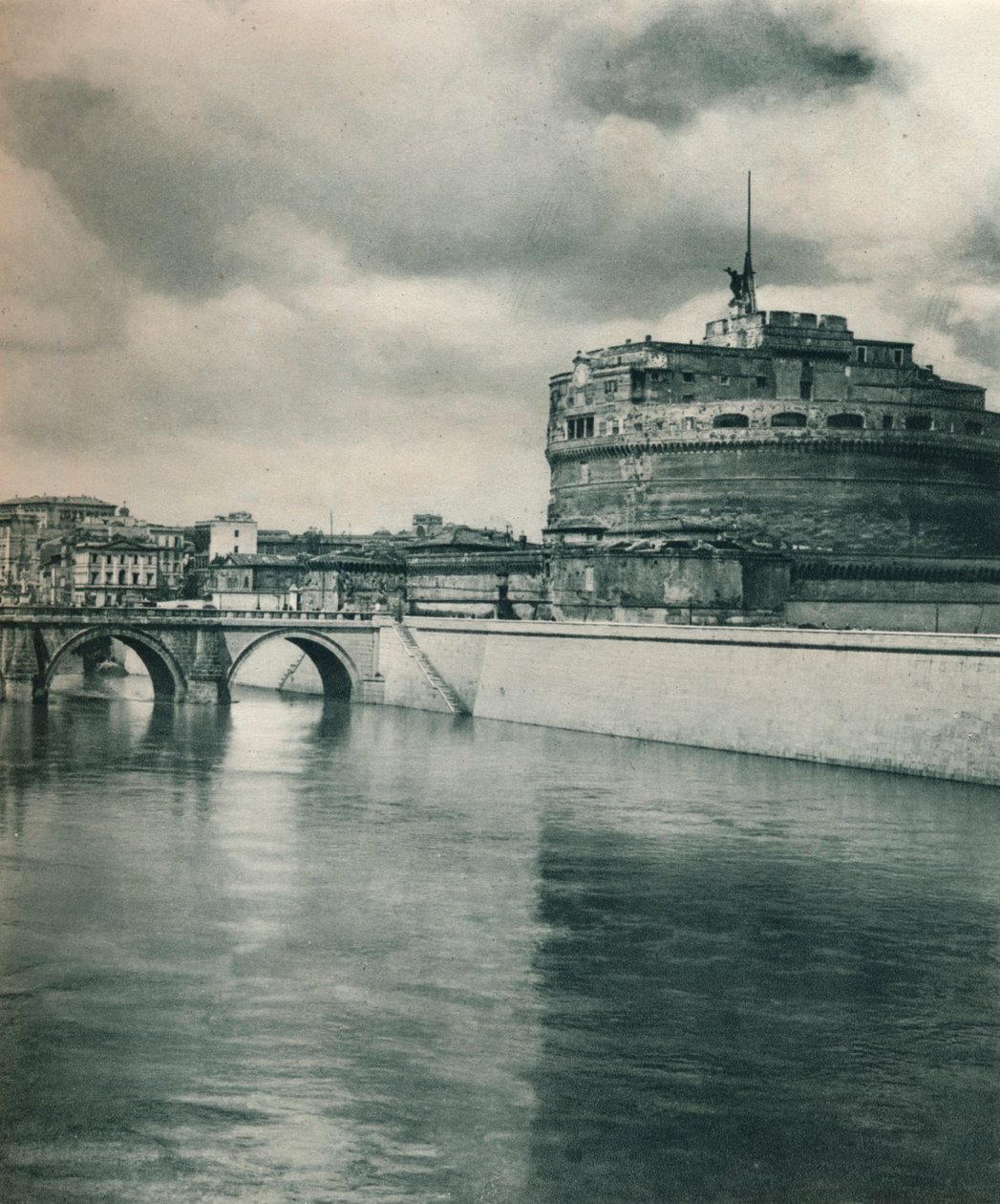 Castel Sant Angelo, Rzym, Włochy, 1927 autorstwa Eugen Poppel