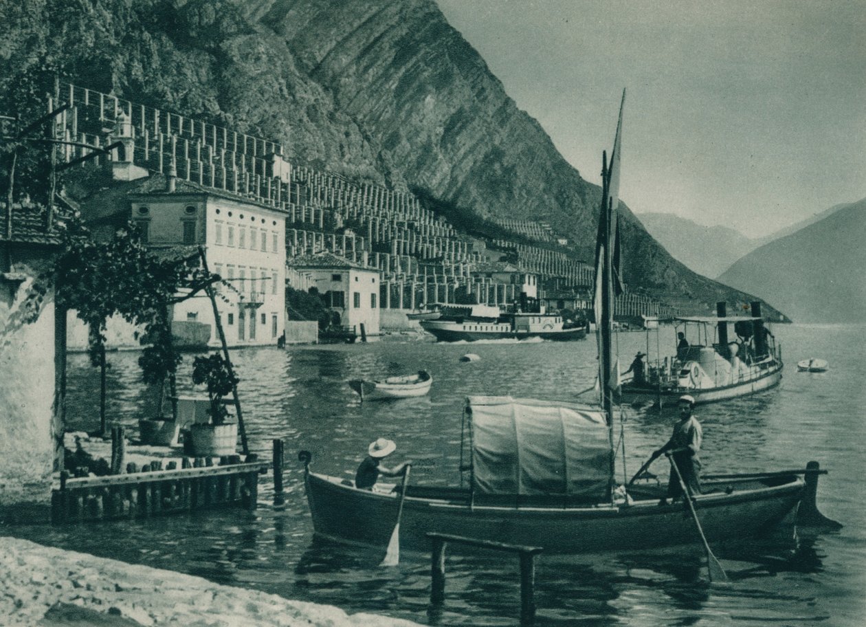 Port Limone sul Garda, Włochy, 1927 autorstwa Eugen Poppel