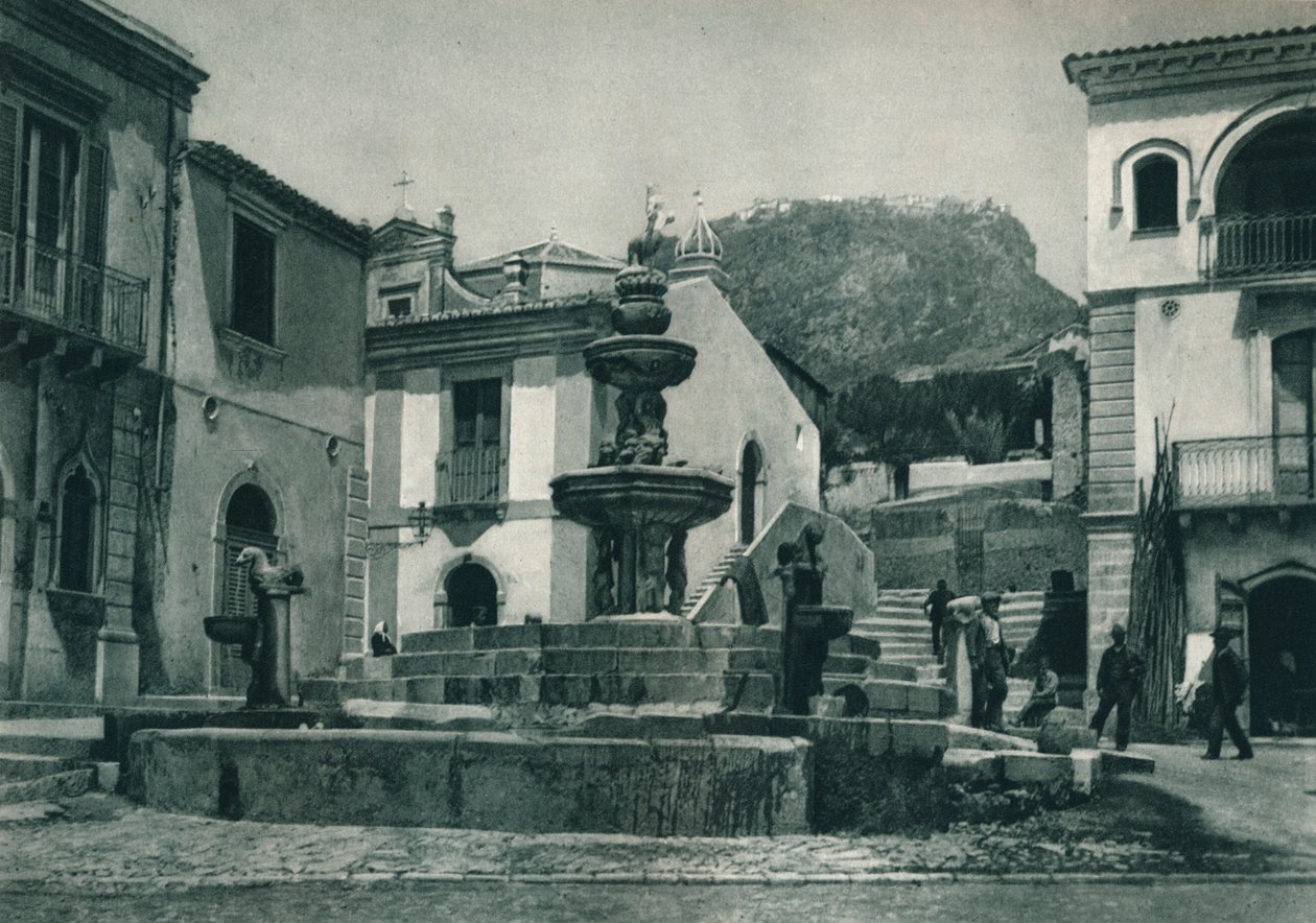 Fontanna publiczna, Taormina, Sycylia, Włochy, 1927 autorstwa Eugen Poppel