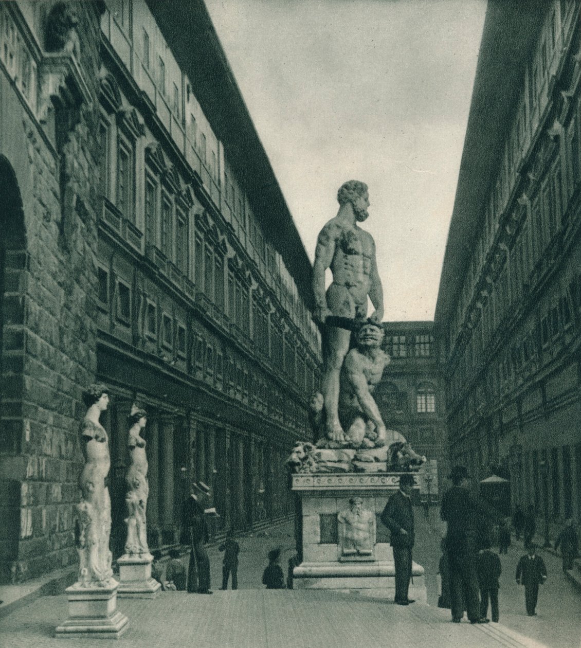 Galeria Uffizi, Florencja, Włochy, 1927 autorstwa Eugen Poppel