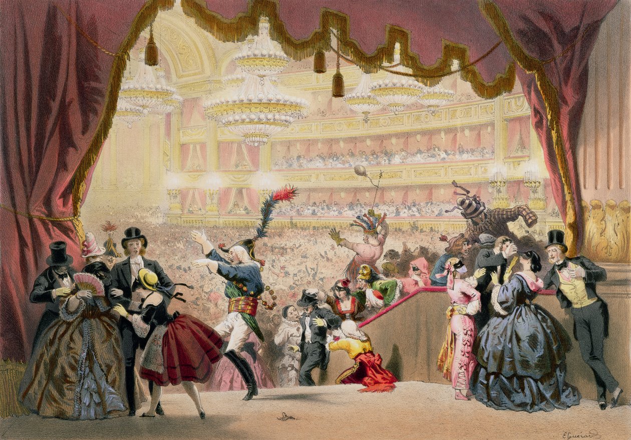 Bal w Operze autorstwa Eugene Charles Francois Guerard
