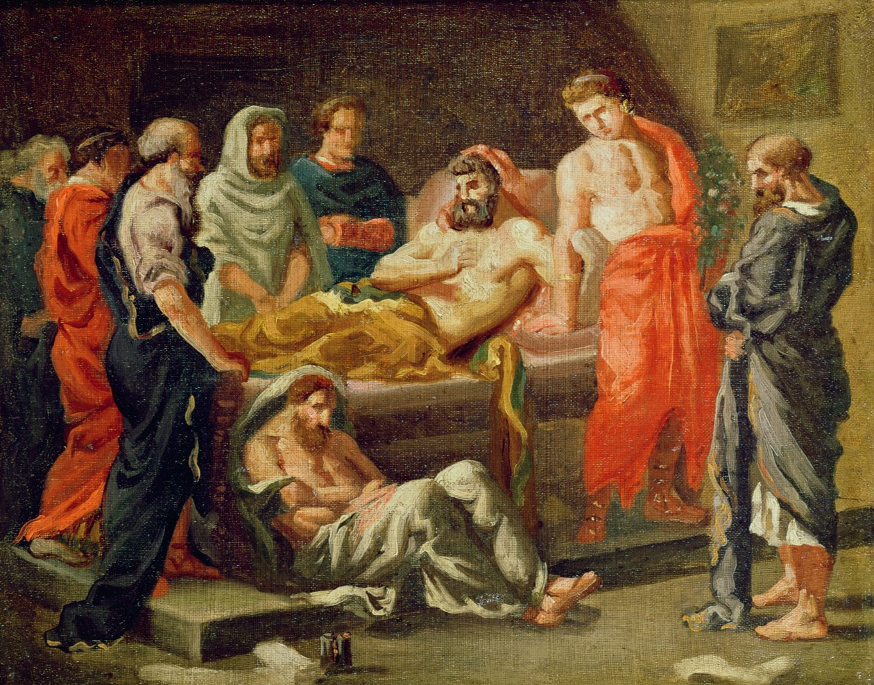 Śmierć Marka Aureliusza (szkic), ok. 1843 autorstwa Ferdinand Victor Eugene Delacroix