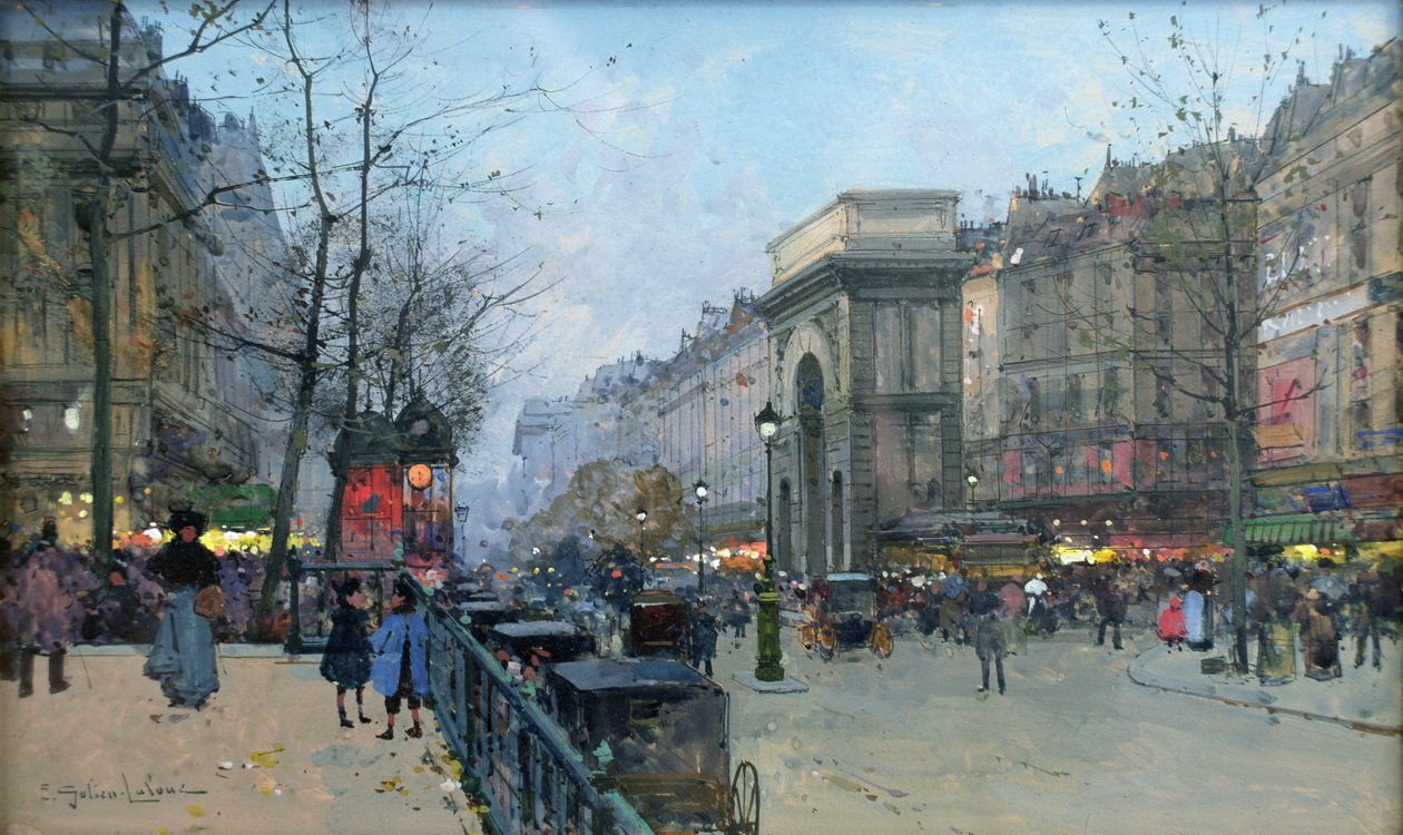 Brama św. Marcina autorstwa Eugene Galien Laloue