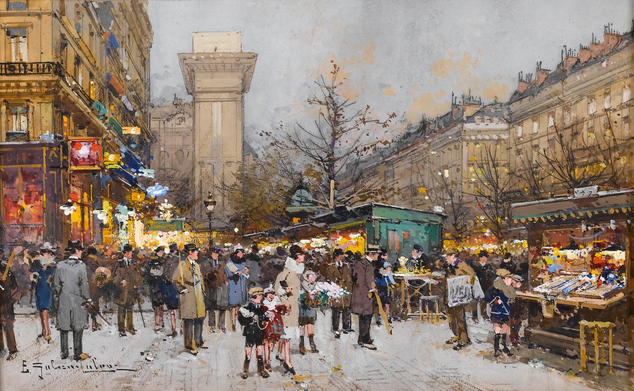 Porte Saint-Denis autorstwa Eugene Galien Laloue