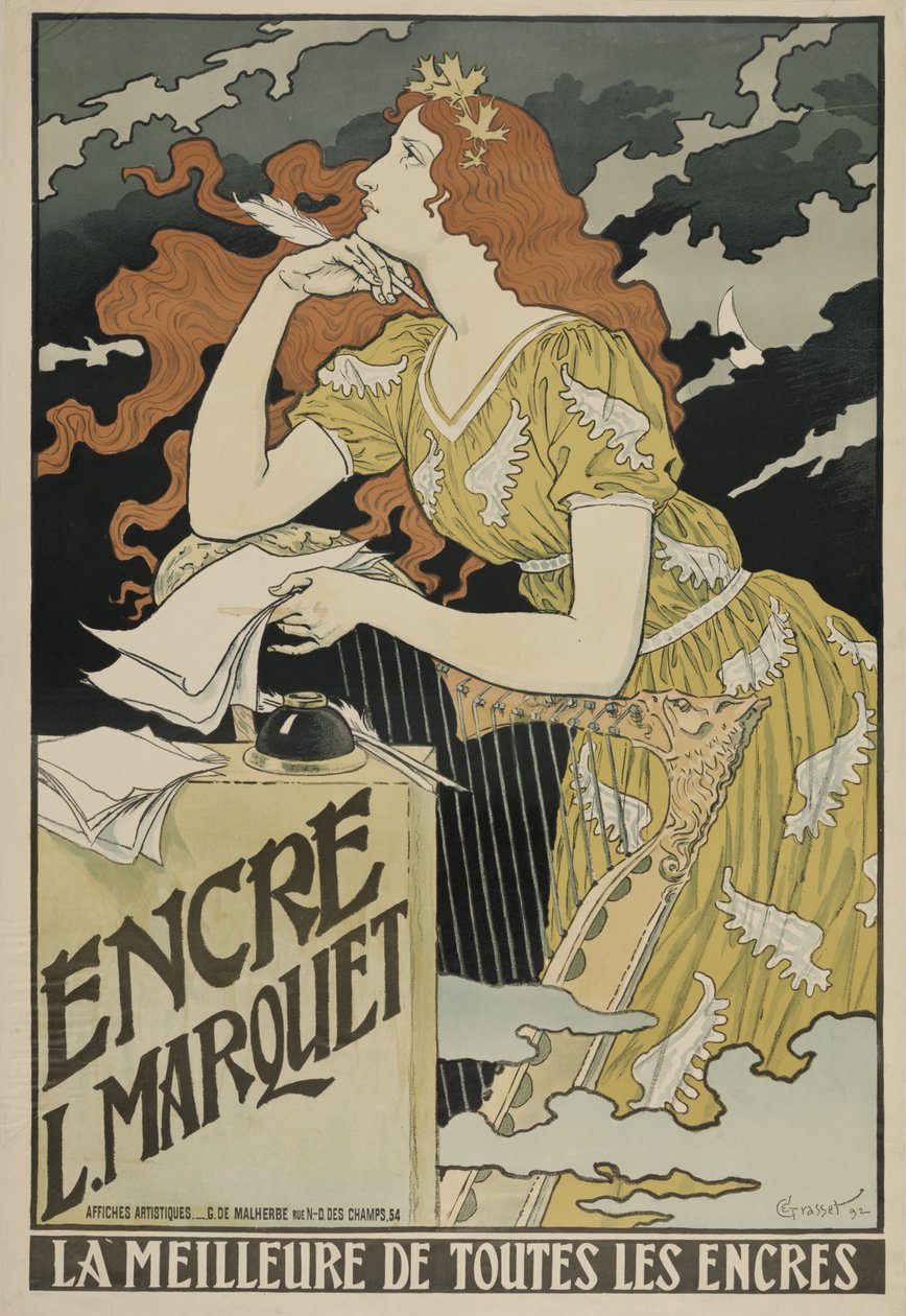 Atrament L. Marquet, 1892 autorstwa Eugene Grasset