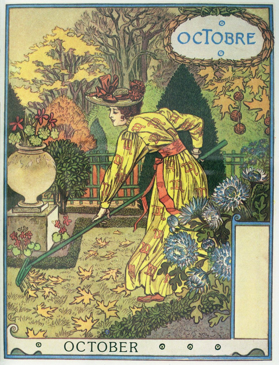 październik autorstwa Eugene Grasset