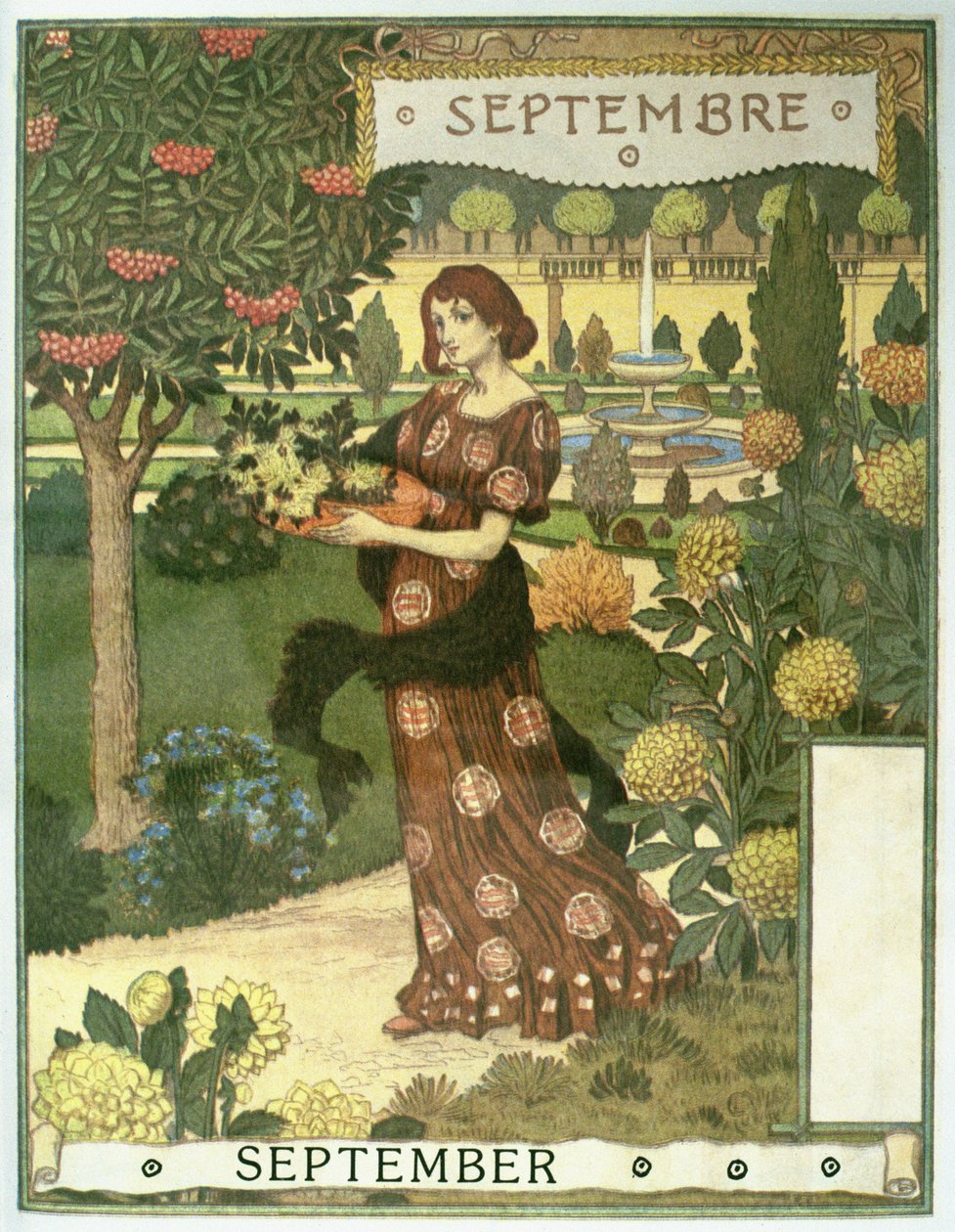 wrzesień autorstwa Eugene Grasset