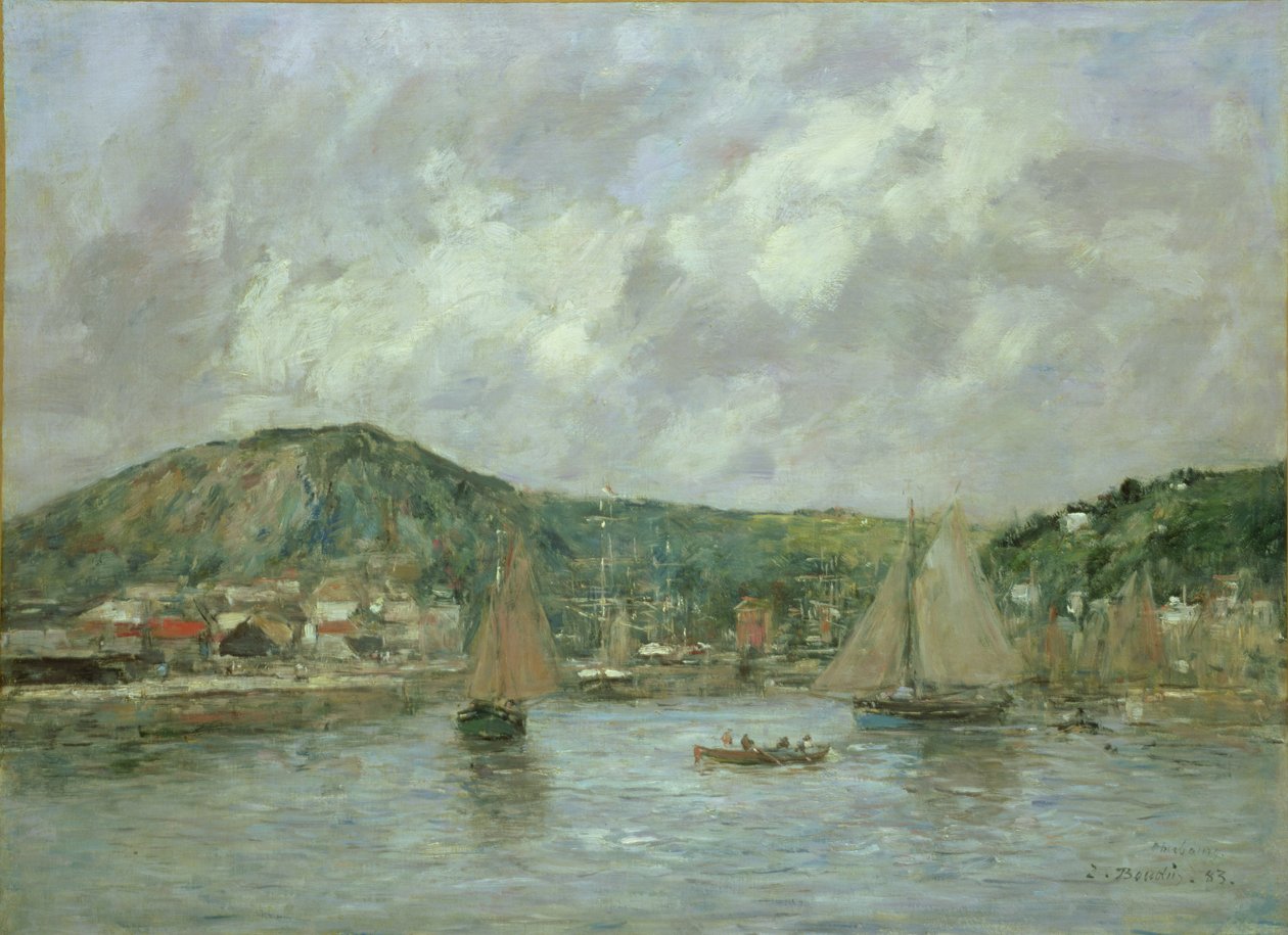 Cherbourg, 1883 r. autorstwa Eugene Louis Boudin