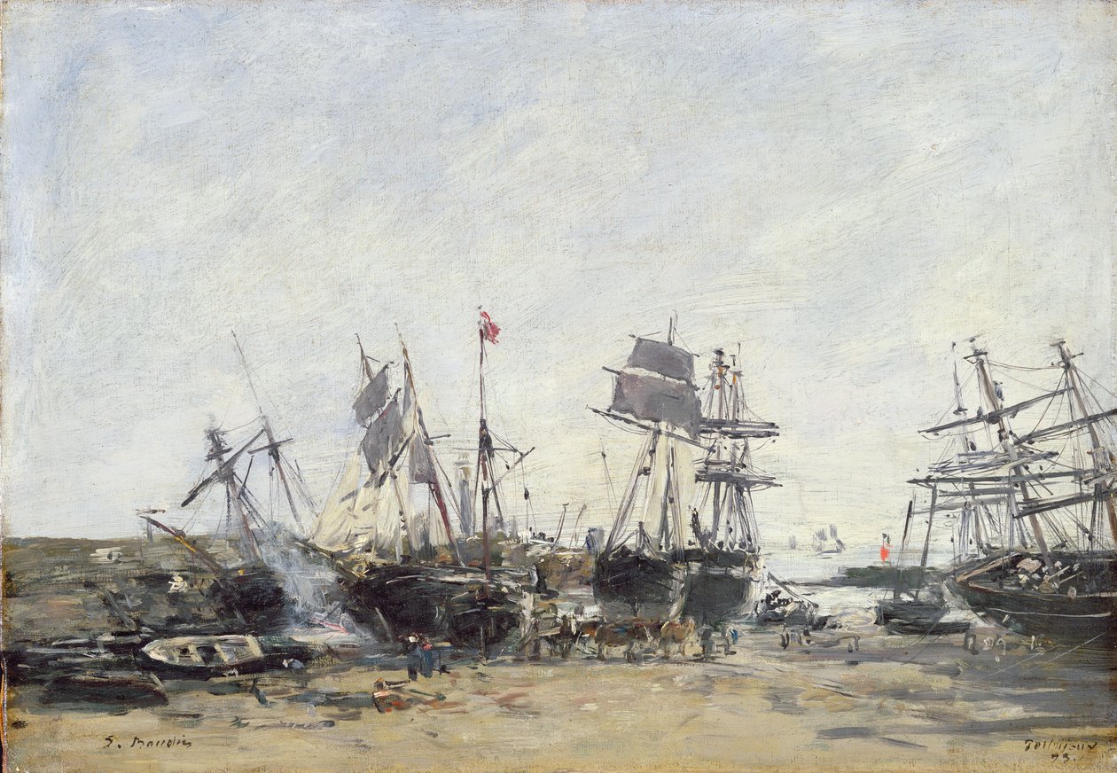 Portrieux, c.1873 autorstwa Eugene Louis Boudin
