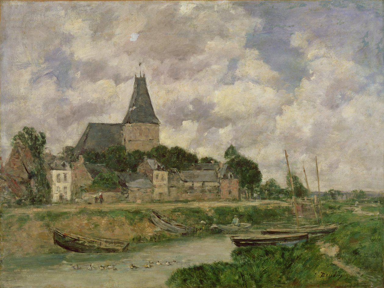 Quittebeuf, 1893 autorstwa Eugene Louis Boudin