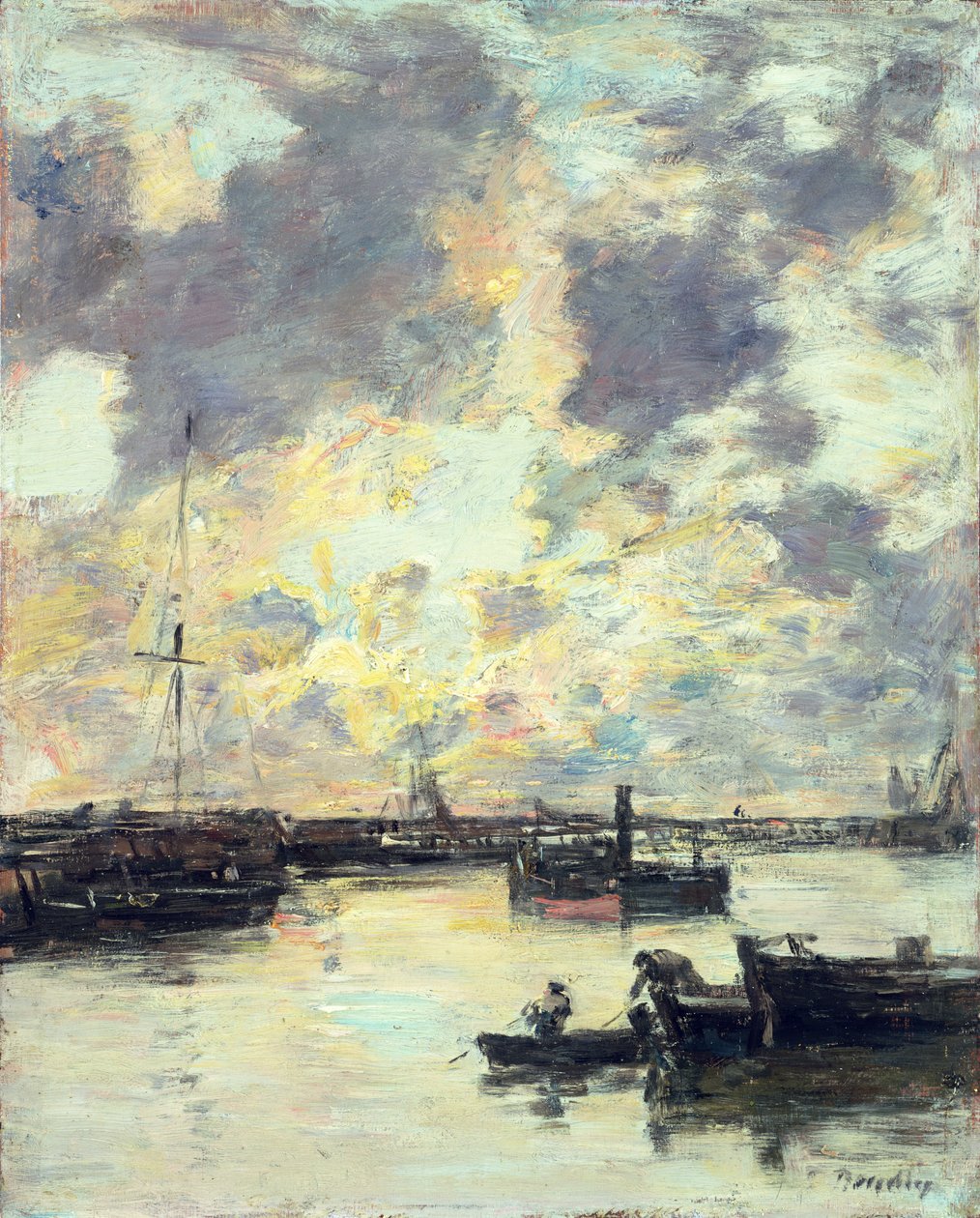 Port, ok. 1895 r. autorstwa Eugene Louis Boudin