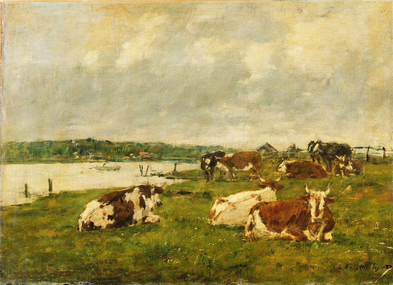 Dolina Tuków, 1887 autorstwa Eugene Louis Boudin