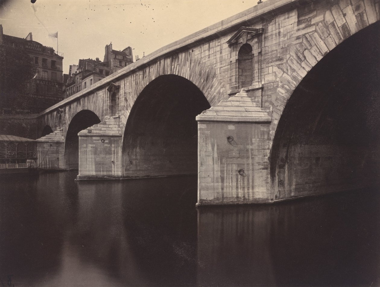 Pont Marie, 1912 r. (zdjęcie) autorstwa Eugène Atget