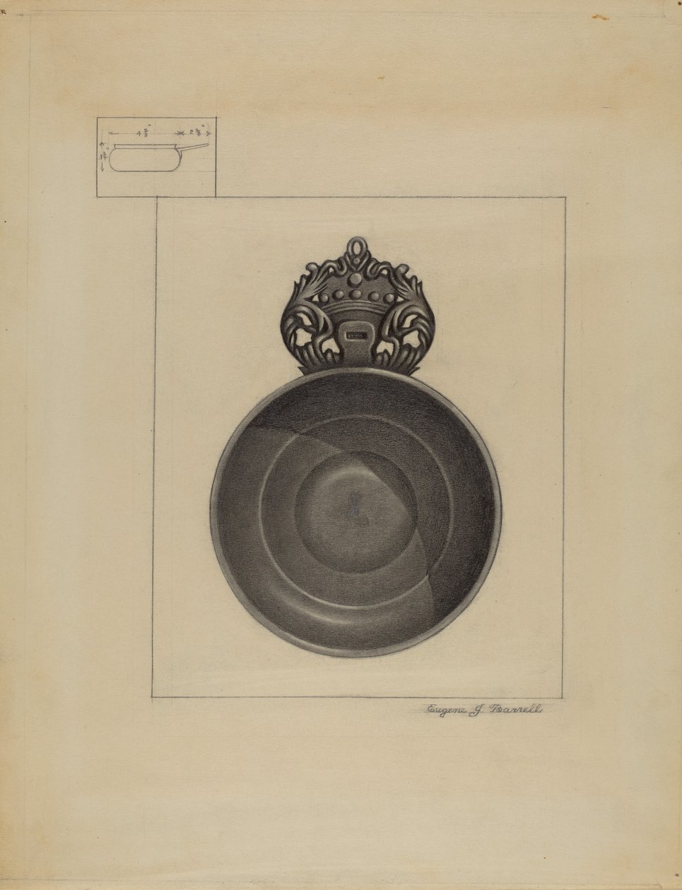 Cynowa Porringer autorstwa Eugene Barrell
