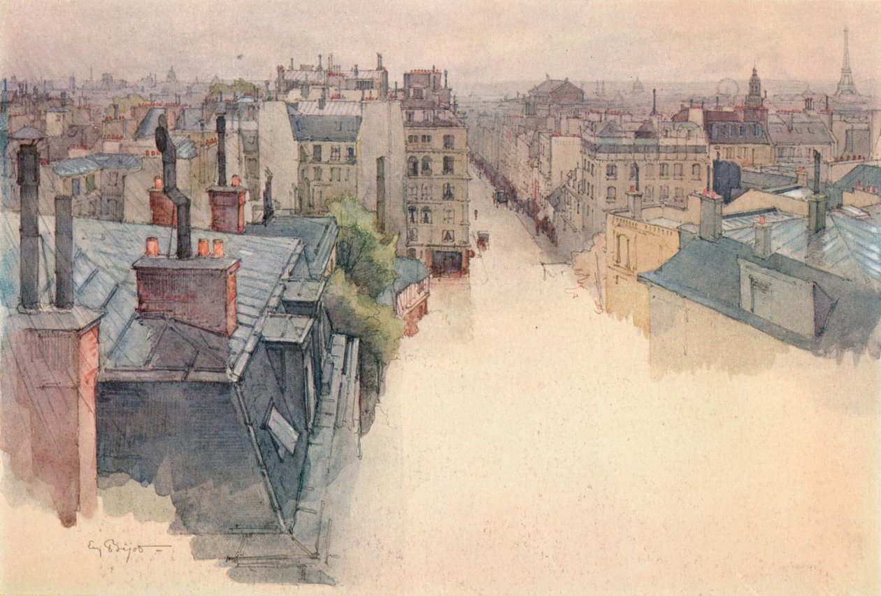 Paryż oglądany z Montmartre, 1915 autorstwa Eugene Bejot