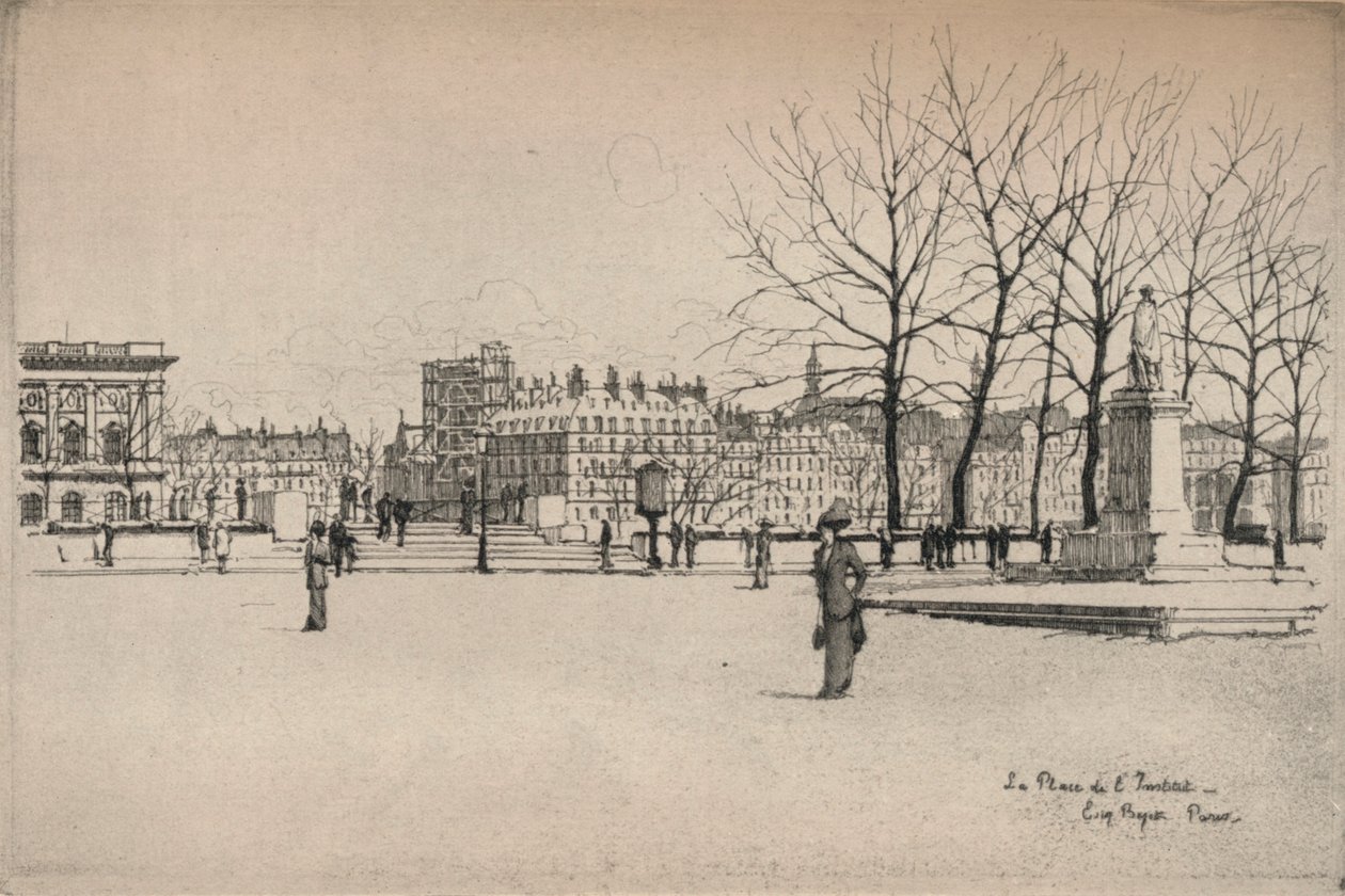 Place de lInstitut, 1915 autorstwa Eugene Bejot