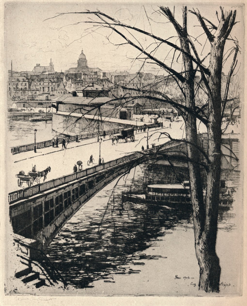 Kostnica, 1915 autorstwa Eugene Bejot