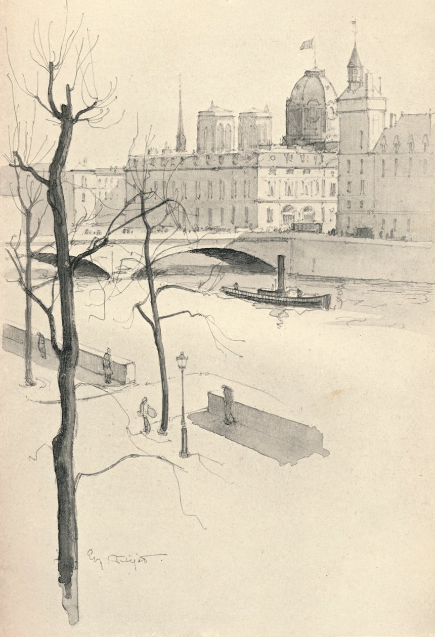 Pont au Change, 1915 autorstwa Eugene Bejot